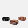 Pier One 3 Pack - Ceinture - Black - 802_Brown - 702_Cognac - 708 -Pier One 3b19fa6682804d08a950889ace4cac7c