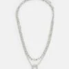 Pier One Unisex 2 Pack - Collier - Silver-Coloured -Pier One 5131f0ca694f4a989c283321bc218b8d