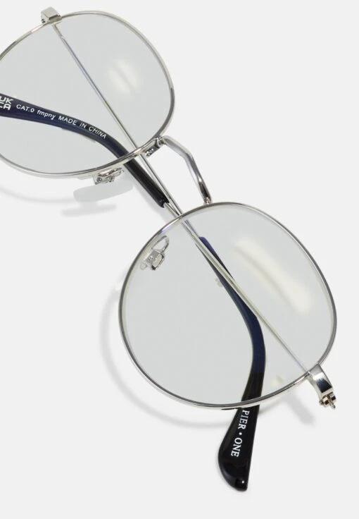 Pier One Unisex - Lunettes Anti-Lumière Bleue - Silver -Pier One 82056ebcdbf246f18925094a18a18924 scaled