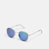 Pier One Unisex - Lunettes De Soleil - Gold-Coloured/Blue -Pier One 86da2e15ef8c413eada469d3cb0f90a2