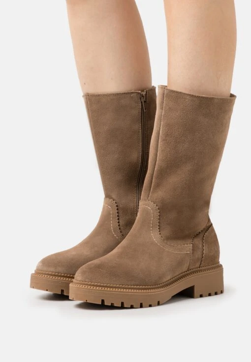 Pier One Leather Winter Boot - Bottes - Taupe -Pier One 8bef5468585a4c10acc85d415b419533 scaled