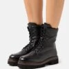 Pier One Leather Winter Boot - Bottines À Lacets - Black -Pier One edeecf9648bf4c7393fdc584d0af90c8